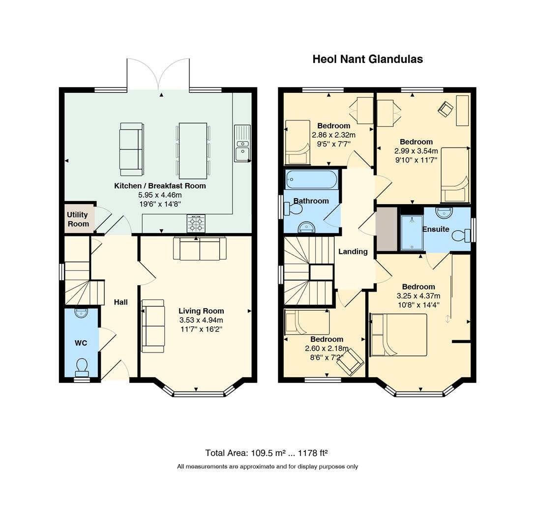 Floorplan for Heol Nant Glandulas, Lisvane, Cardiff